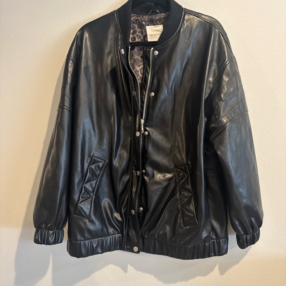 Avec Les Filles Black Bomber Jacket - Picture 5 of 9